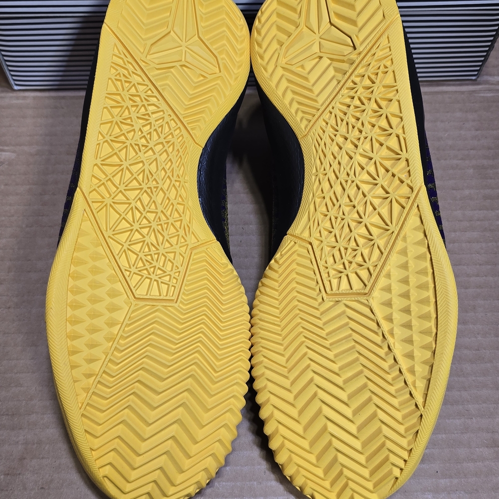 Nike Kobe Purple Black Yellow Low-Top Basketball Shoes - Picture 6 of 7